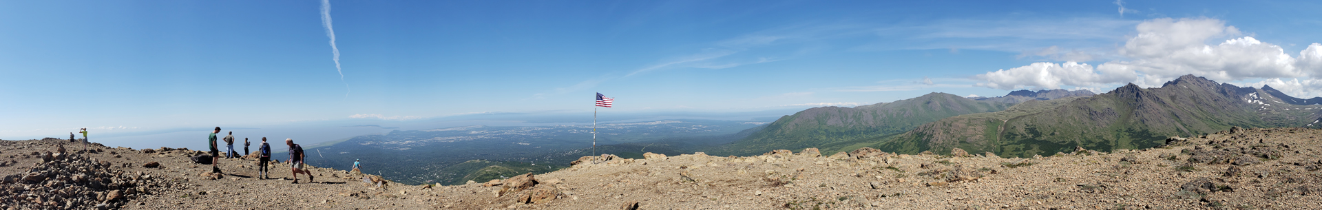 photo: Panoramic View from the Summit of Flattop Mountain, Anchorage, AK