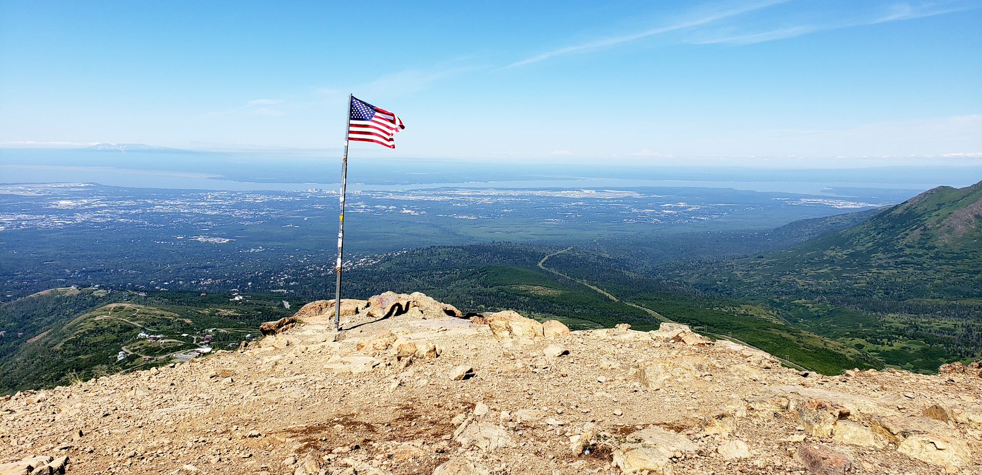 photo: Summit of Flattop Mountain Overlooking Anchorage, AK.